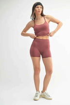 MONO B Venice Cloud Light Contour Biker Shorts