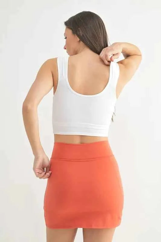 MONO B Ruched Front Active Tank