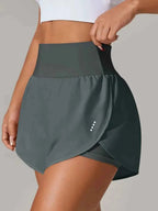 Pocketed High Waist Active Shorts