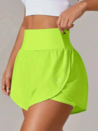 Pocketed High Waist Active Shorts