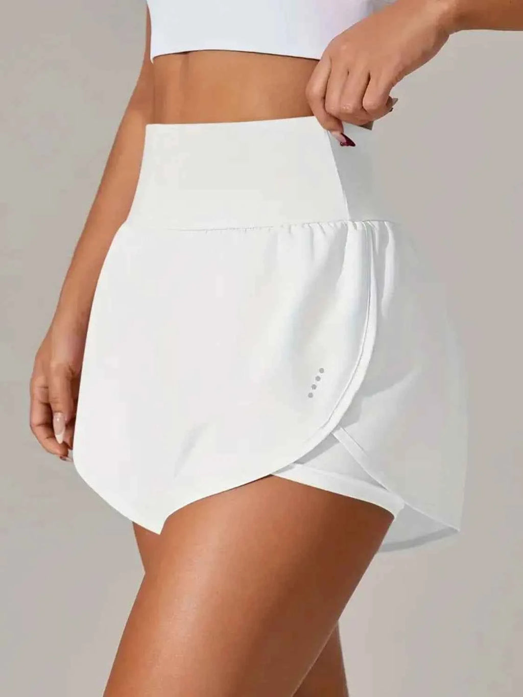 Pocketed High Waist Active Shorts