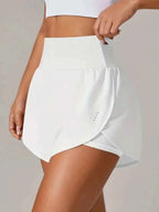 Pocketed High Waist Active Shorts