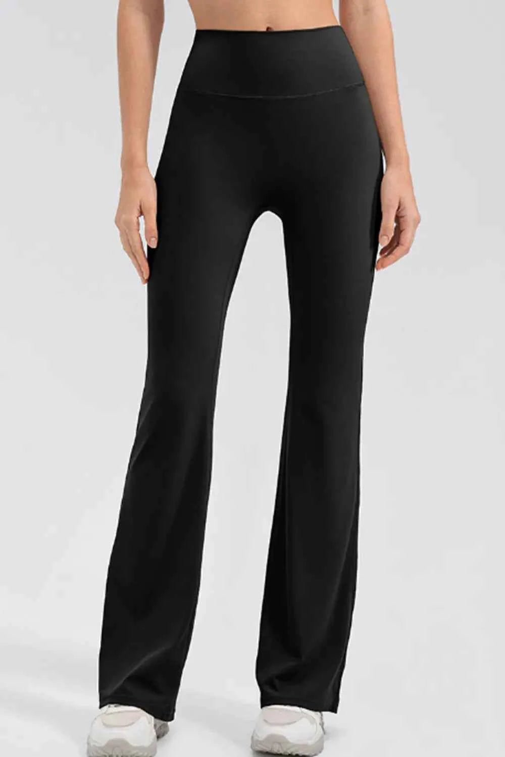 Wide Waistband High Waist Bootcut Active Leggings