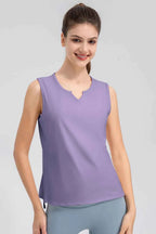 Notched Wide Strap Active Tank